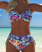 Audrey™ | Bikini Strap Abstract Pattern Printed