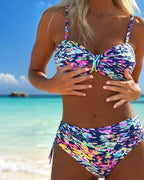 Audrey™ | Bikini Strap Abstract Pattern Printed