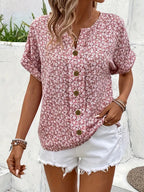 Jelena - Elegant Summer Floral Top