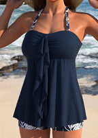 Bella™ | Ruffled Halter Tankini Swim Set