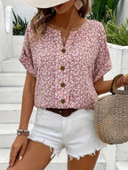 Jelena - Elegant Summer Floral Top