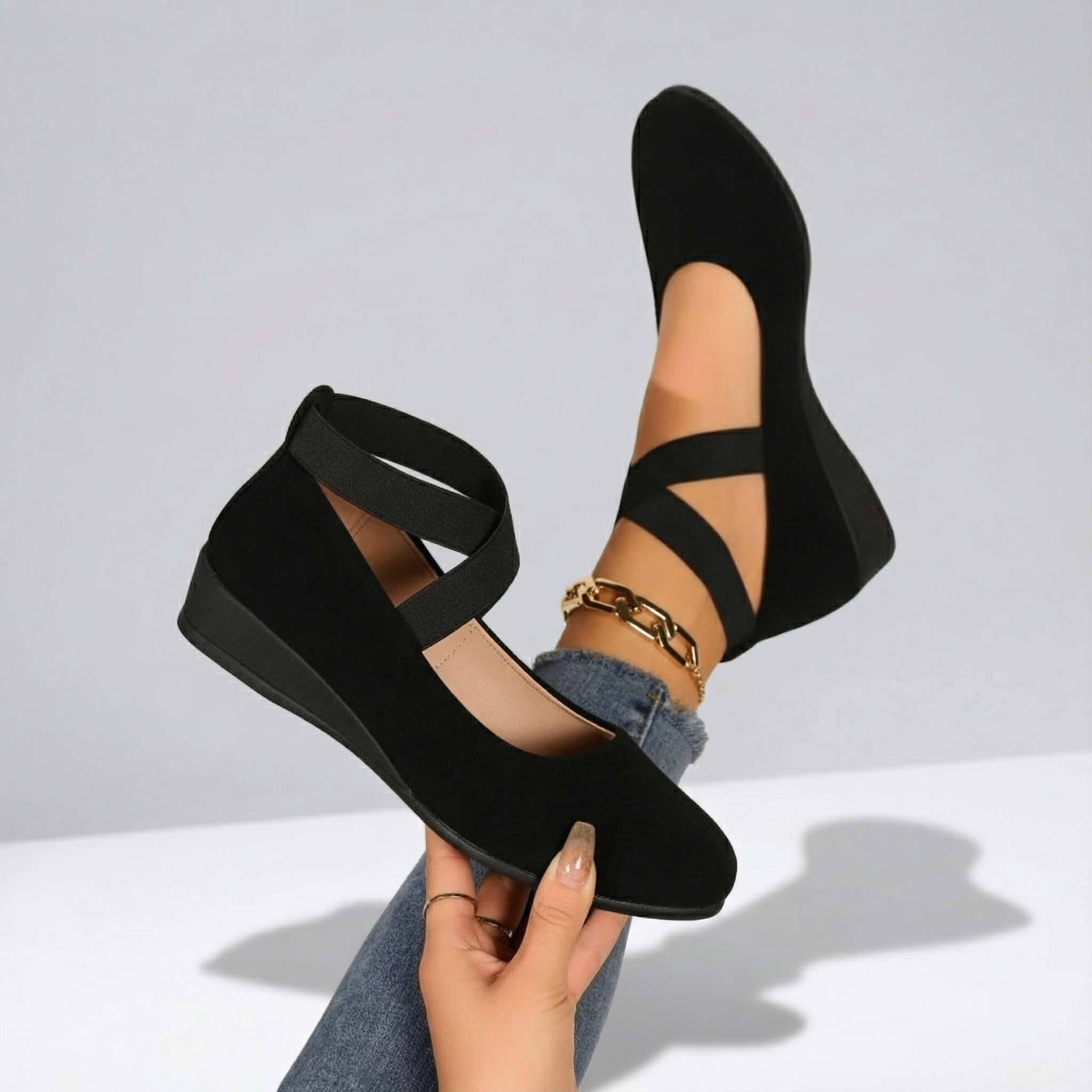 Monique™ | Comfy Closed Wedge Slip-On Shoes