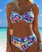 Audrey™ | Bikini Strap Abstract Pattern Printed