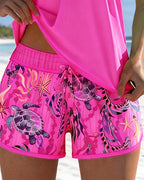 Barbara™ | Elegant Ocean Print Split Tankini