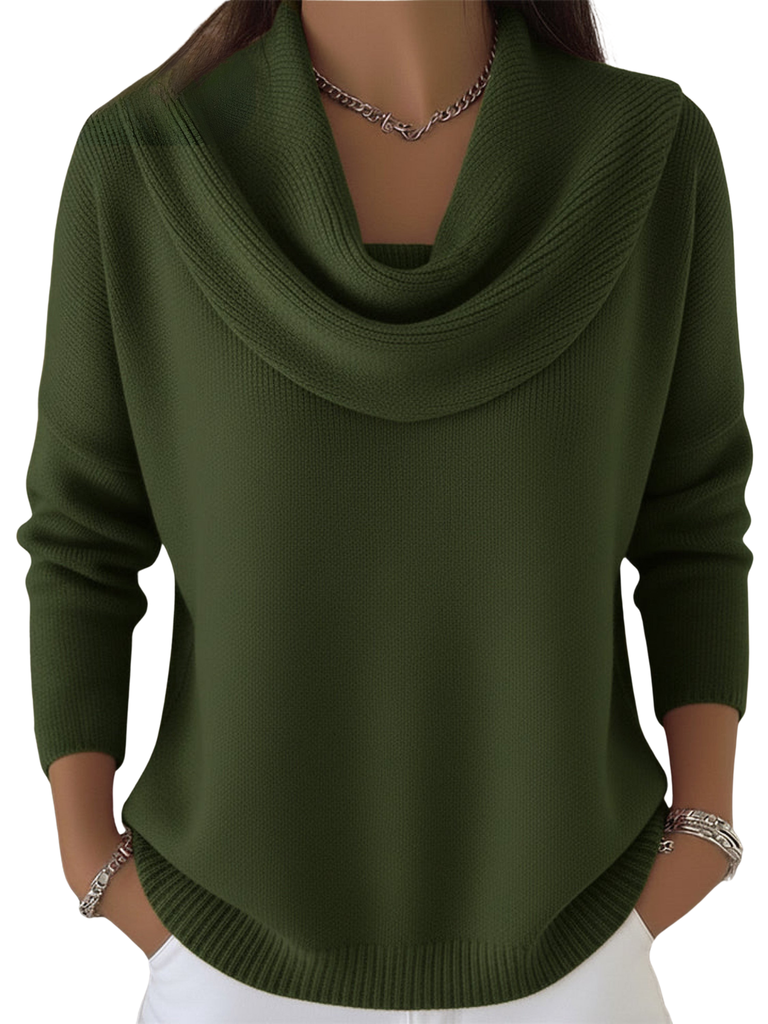 Estelle™ | Ruffled Collar Sweater Top