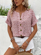 Jelena - Elegant Summer Floral Top