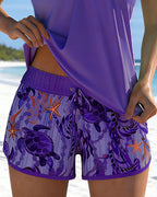 Barbara™ | Elegant Ocean Print Split Tankini