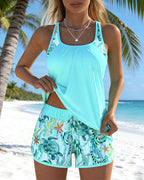 Barbara™ | Elegant Ocean Print Split Tankini