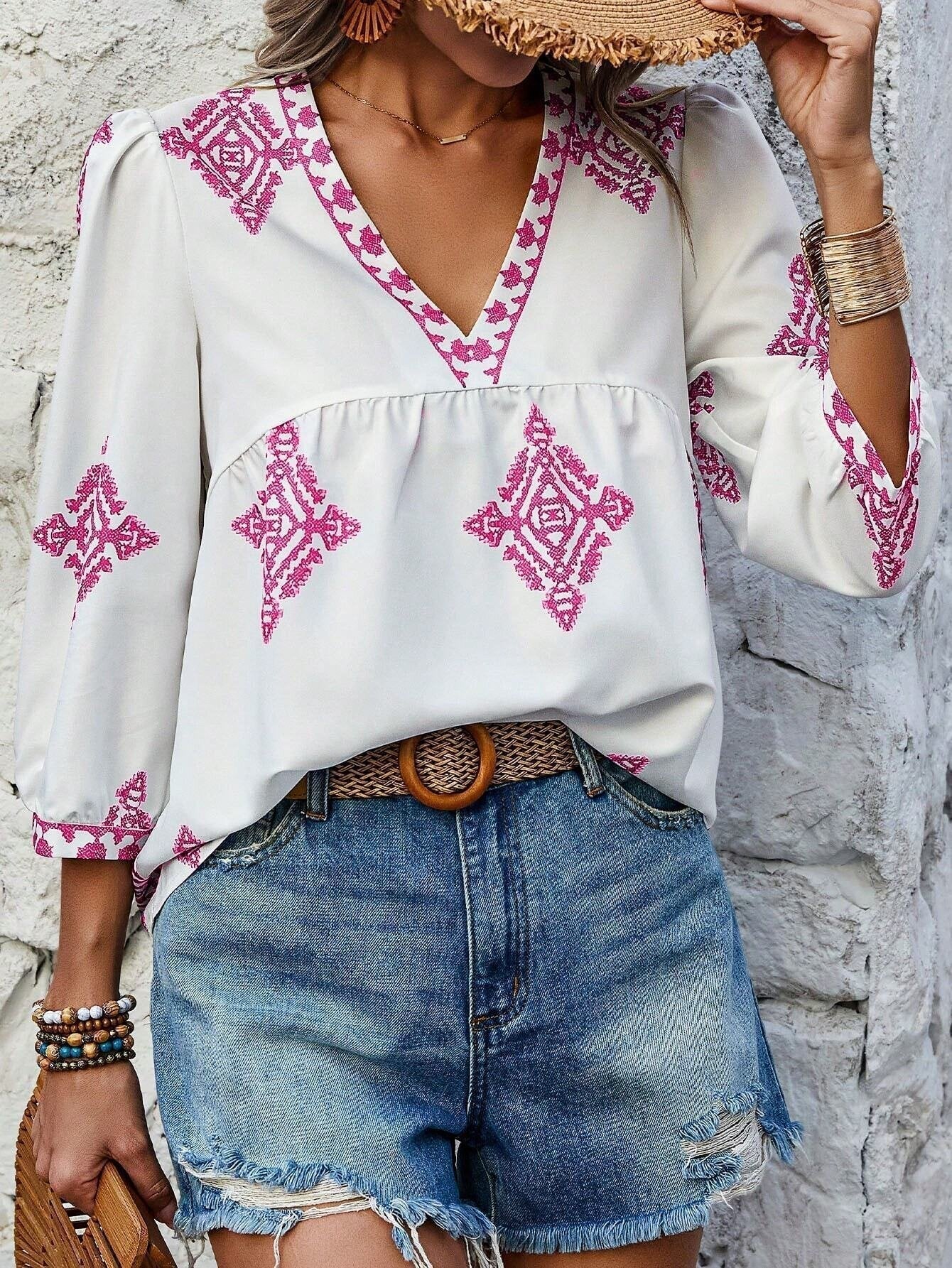 ALMA – BOHEMIAN COTTON BLOUSE