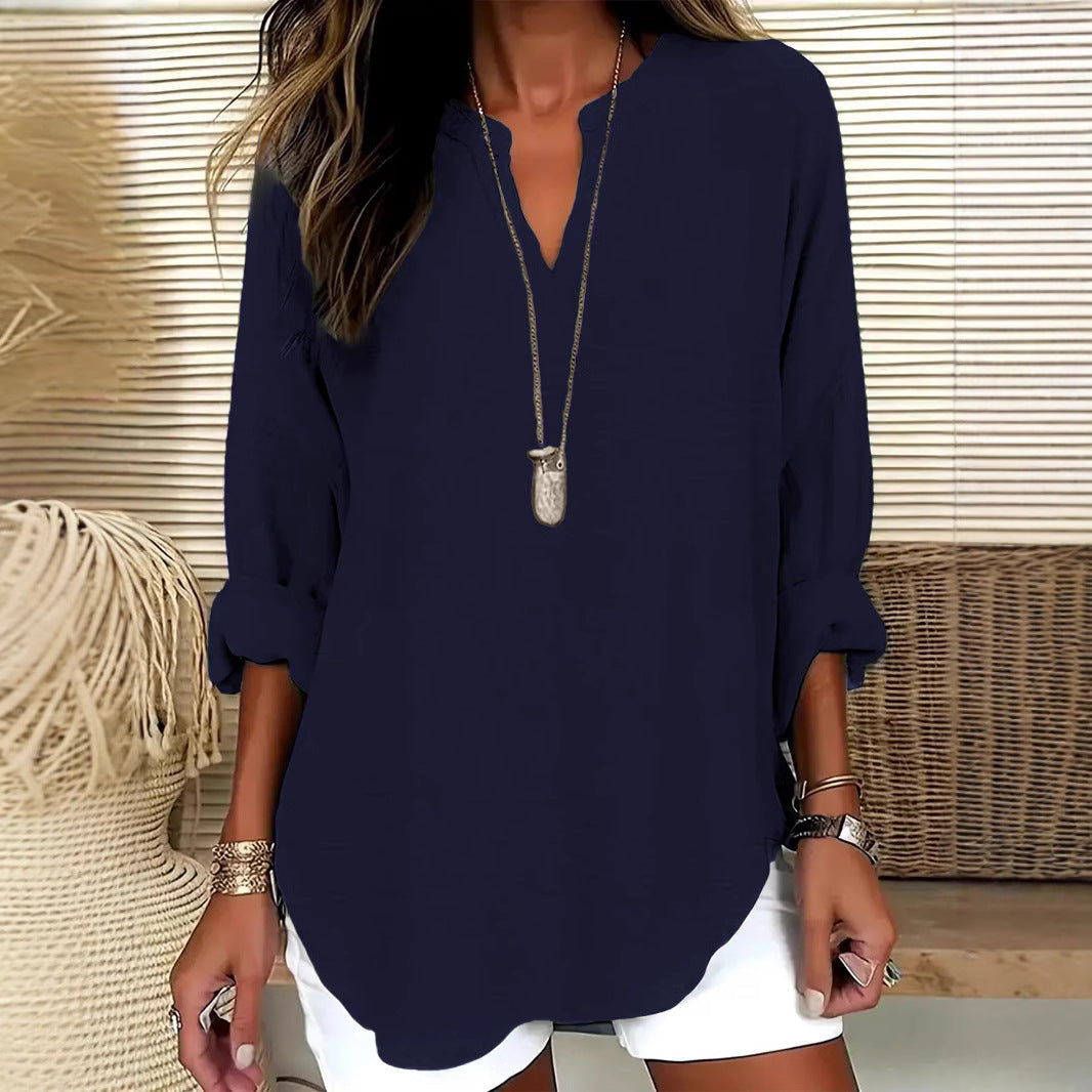 ÉLARA LINEN BLOUSE