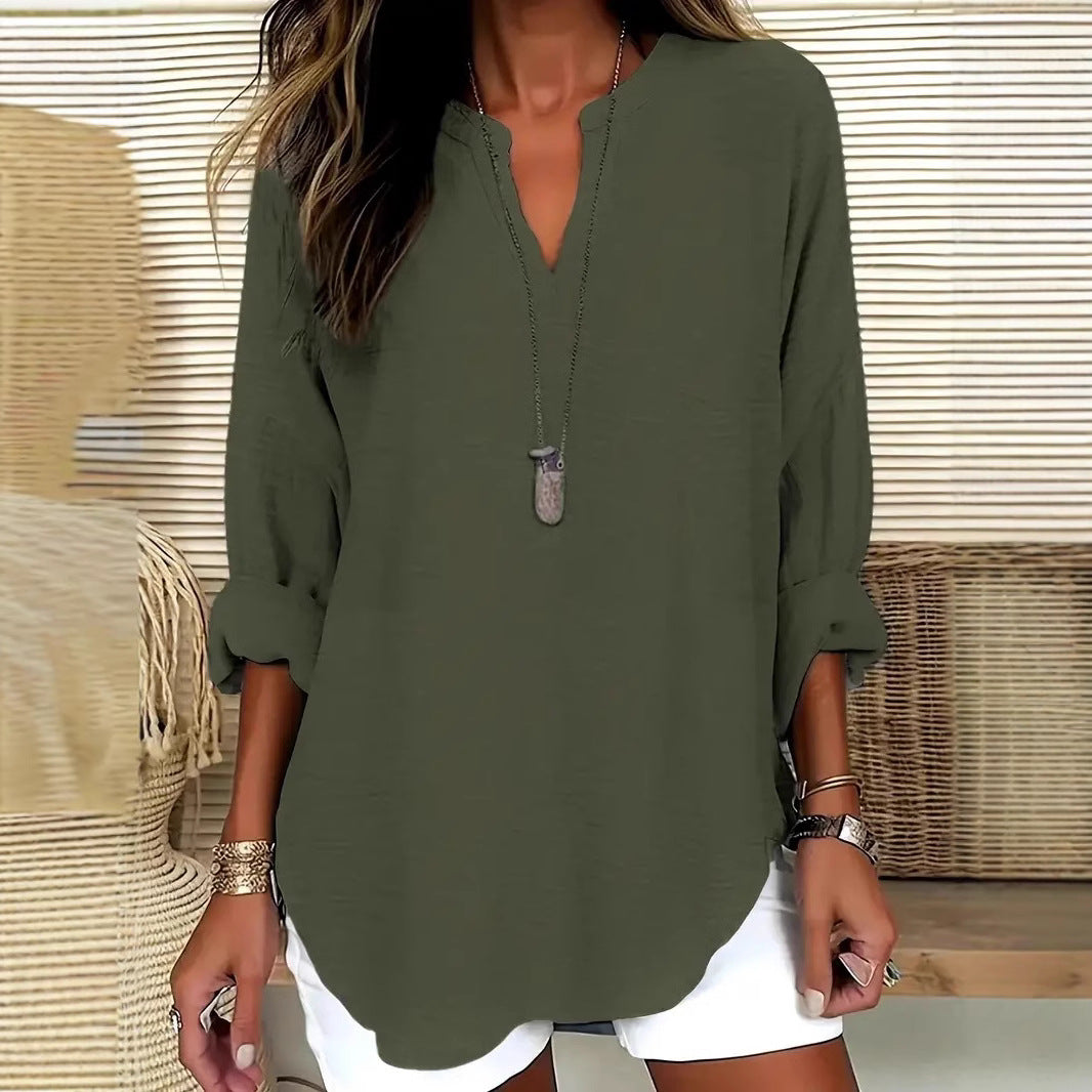 ÉLARA LINEN BLOUSE