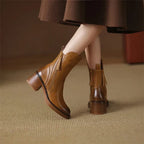 Laureen™ | Orthopedic Leather Zip-Up Ankle Boots