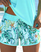 Barbara™ | Elegant Ocean Print Split Tankini
