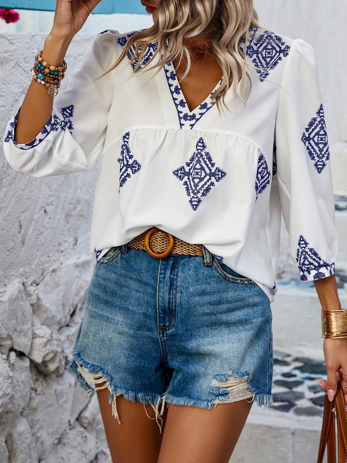 ALMA – BOHEMIAN COTTON BLOUSE